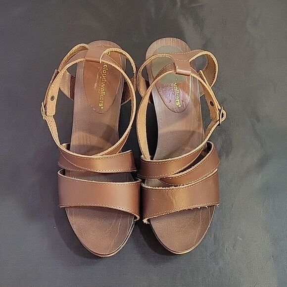 CLOUDWALKERS DOUBLE STRAP OPEN TOE WEDGE SANDAL - Picture 3 of 16